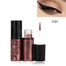 Load image into Gallery viewer, Professional New Shiny Eye Liners Cosmetics for Women Pigment Silver Rose Gold Color Liquid Glitter Eyeliner Cheap Makeup Beauty
