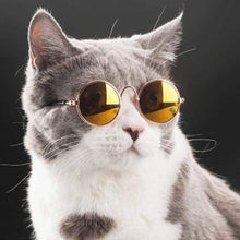 Load image into Gallery viewer, Pet Products Lovely Vintage Round Cat Sunglasses Reflection Eye wear glasses For Small Dog Cat Pet Photos Props Accessories
