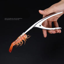 Load image into Gallery viewer, Stainless Steel Shrimp Peeler Prawn Shrimp Fishing Knife Lobster Shell Remover Peel Device Kitchen Seafood Tools#50
